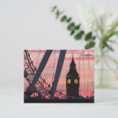 London Ferris Wheel bij Sunset Briefkaart Keepslag (Staand voorkant)