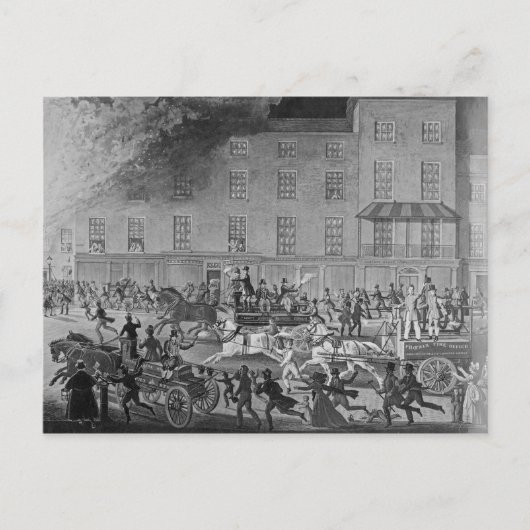 London Fire Engines Briefkaart (Voorkant)