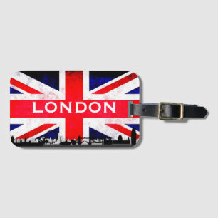 London Flag Bagagelabel