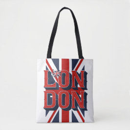 London Flag Canvas tas