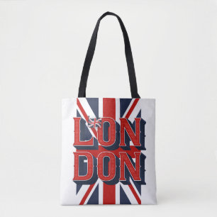 London Flag Canvas tas