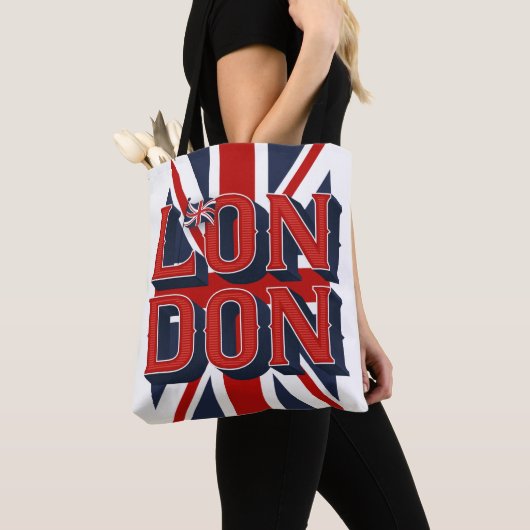 London Flag Canvas tas (Dichtbij)