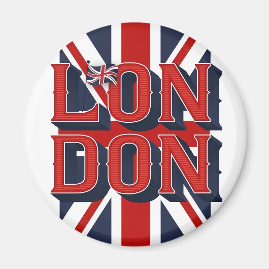 London Flag Magnet (Voorkant)