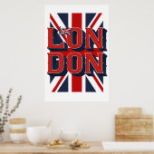 London Flag Poster (24x36) (Keuken)