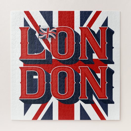 London Flag Puzzle (20x20) Legpuzzel (Verticaal)