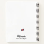 London Flag Sketchbook / Blank / 8,5 x 11 Notitieboek (Achterkant)