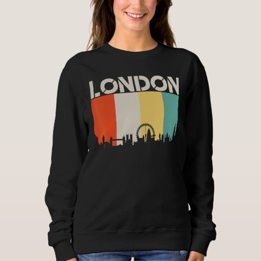 London Flag Skyline Flag Verenigde Staten Trui (Voorkant)