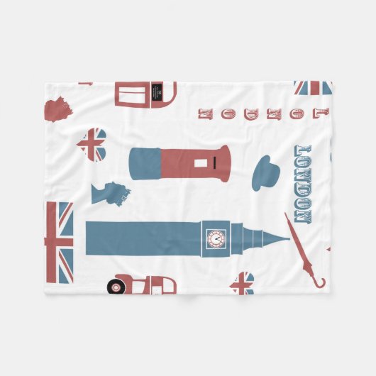London Fleece Blanket (Voorkant (Horizontaal))