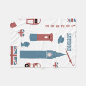 London Fleece Blanket Deken (Voorkant (Horizontaal))