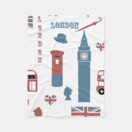 London Fleece Blanket Deken
