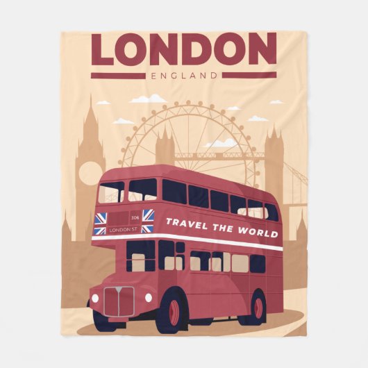 LONDON FLEECE DEKEN (Voorkant)