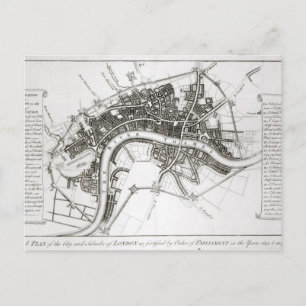 London Fortifications in 1642 en 1643, 1738 Briefkaart