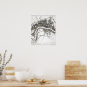 London Fortifications in 1642 en 1643, 1738 Poster (Keuken)