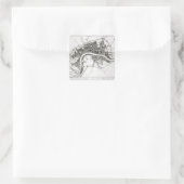 London Fortifications in 1642 en 1643, 1738 Vierkante Sticker (Tas)