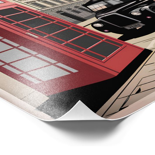 London  foto afdruk (Hoek)