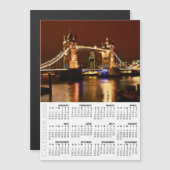 London Fridge Calendar 2026, Tower Bridge at Night (Voorkant / Achterkant)