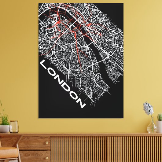 London Gallery Art Canvas Afdruk (Insitu (Woonkamer))