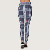 London geruit navyblauw leggings (Achterkant)
