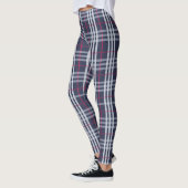 London geruit navyblauw leggings (Links)