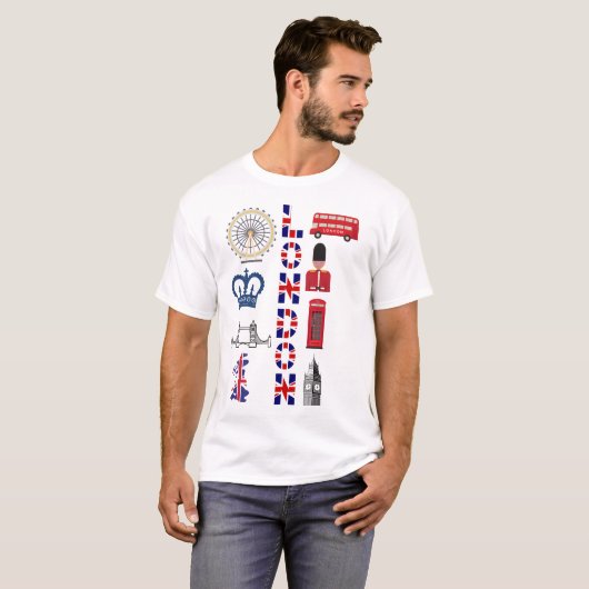 London gift of souvenir t-shirt (Voorkant volledig)