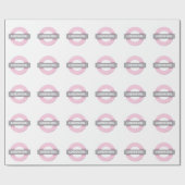 London Girl Underground Tube Sign Cadeaupapier (Vlak)