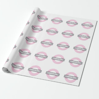 London Girl Underground Tube Sign Cadeaupapier