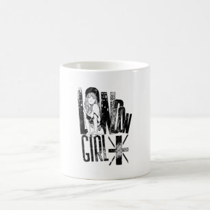 London Girl United Union Jack black Koffiemok