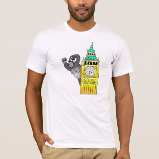 London Gorilla Big Ben Westminster T Shirt