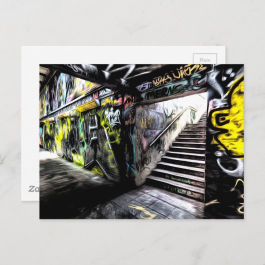 London Graffiti Art Briefkaart (Voorkant / Achterkant)