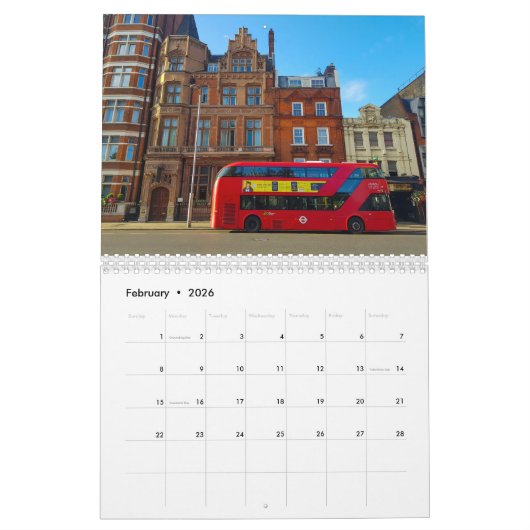 London Great Britain Architecture City Kalender (Feb 2026)