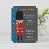 London Guard Boy Birthday Party Kaart (Staand voorkant)