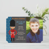 London Guard Boy Birthday Party Kaart (Staand voorkant)