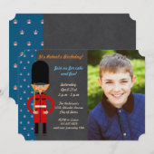 London Guard Boy Birthday Party Kaart (Voorkant / Achterkant)