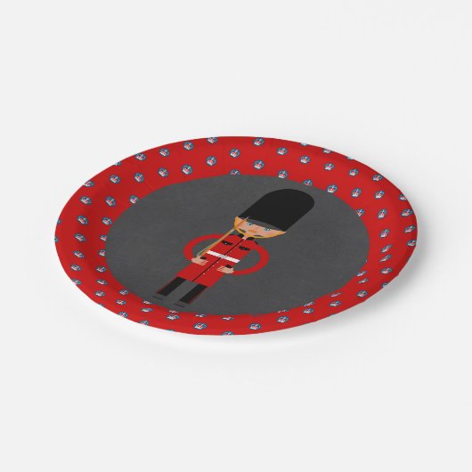 London Guard Boy Birthday Party Papieren Bordje (Gekanteld)