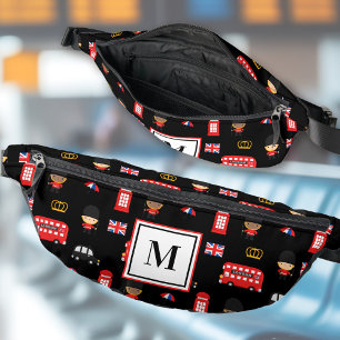 London Guards Bus Naam Monogram Brits Engeland Heuptasje