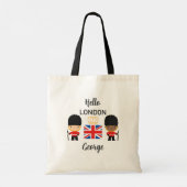 London Guards Gemengde Huid Naam Brits Engeland Tote Bag (Achterkant)