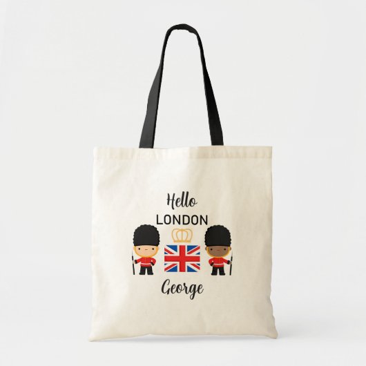 London Guards Gemengde Huid Naam Brits Engeland Tote Bag (Voorkant)