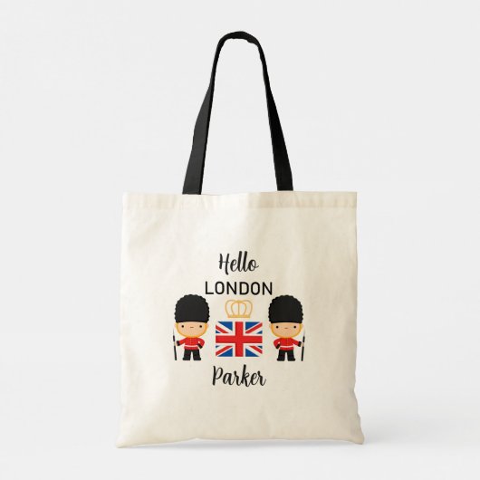 London Guards Naam Brits Engeland Tote Bag (Achterkant)
