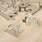 London Hand Drawn op Old Paper Legpuzzel (Zijkant)