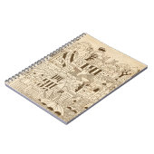 London Hand Drawn op Old Paper Notitieboek (Linkerzijde)