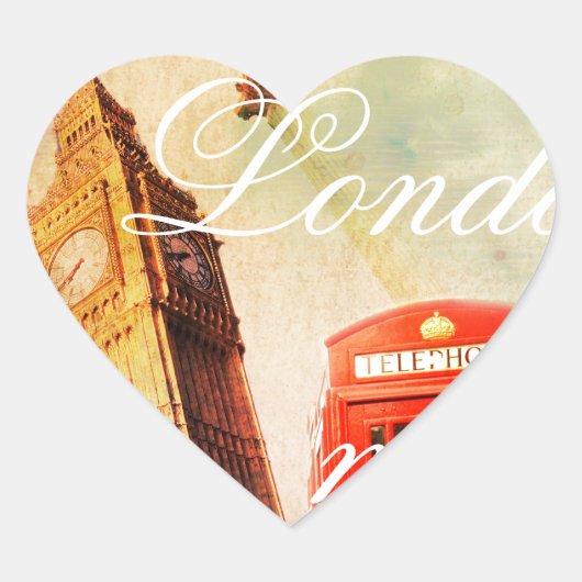 London hart sticker (Voorkant)