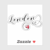 London Heart Flag Sticker (Vel)