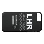London Heathrow Airport LHR iPhone Case (Achterkant (Horizontaal))