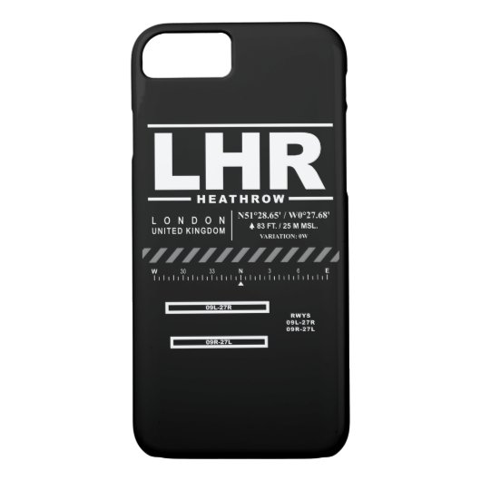 London Heathrow Airport LHR iPhone Case (Achterkant)