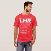 London Heathrow Airport LHR T-shirt (Voorkant volledig)