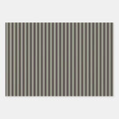 London Hillside Green Dark Masala Brown Stripes Inpakpapier Vel (Voorkant 3)
