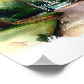 London-Holland Park (A), Waterverf Poster (Hoek)