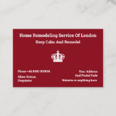 London Home Remodeling Service UK Format Visitekaartje (Voorkant)