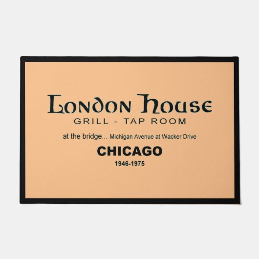 London House Restaurant Club, Chicago, IL Deurmat (Voorkant)
