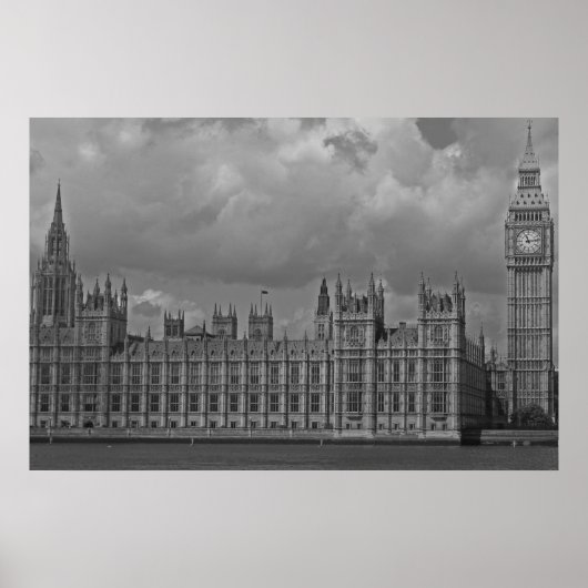 London Houses of Parliament & Big Ben Poster (Voorkant)